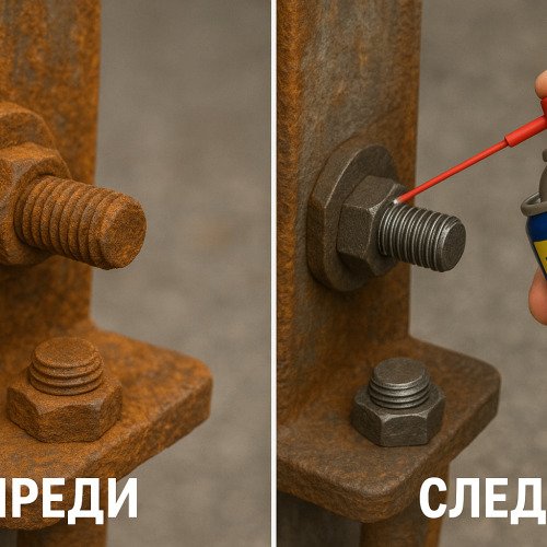 Разхлабване на ръждясал болт