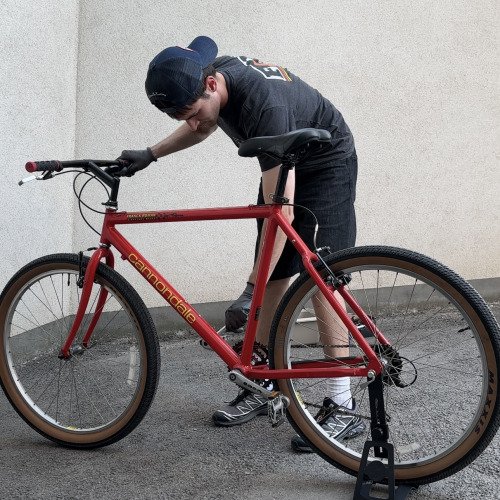 Как се развиват педали на изоставен ретро велосипед от 90-те