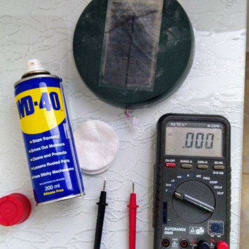 Възстановяване на соларен панел с WD-40