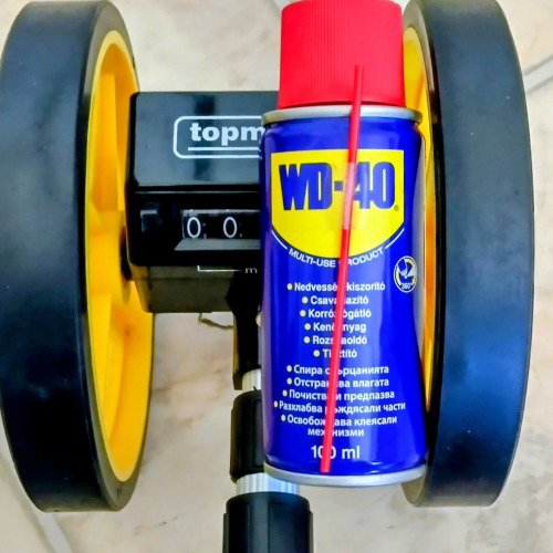 Уред за измерване на разстояние и WD-40